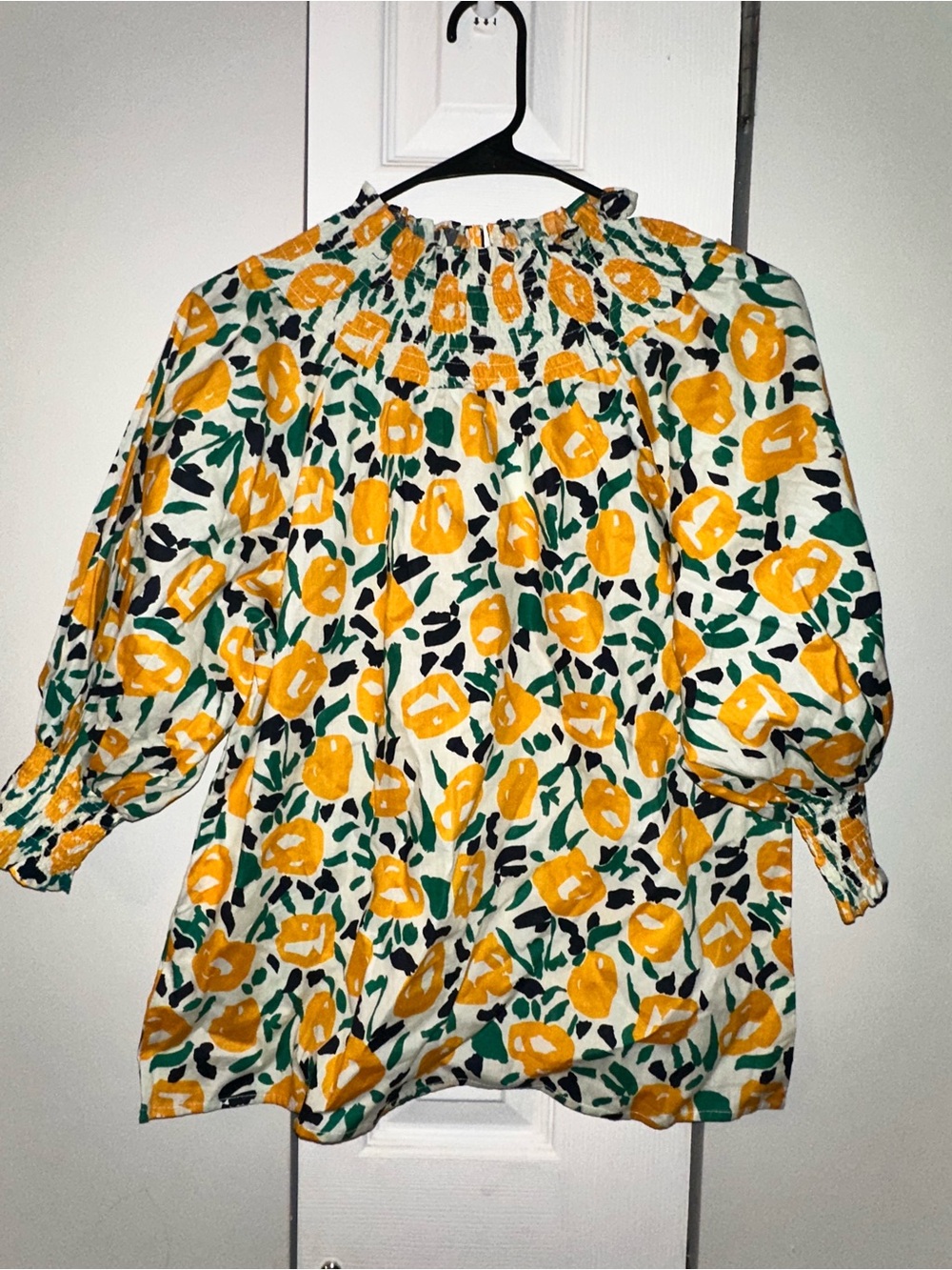 ODDY Puff Sleeve High Neck Blouse